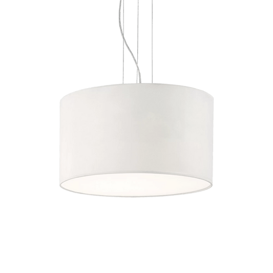 Lampadario 5 Luci - Bianco (P 56,5 x H min 38,5 / max 247,5 cm)