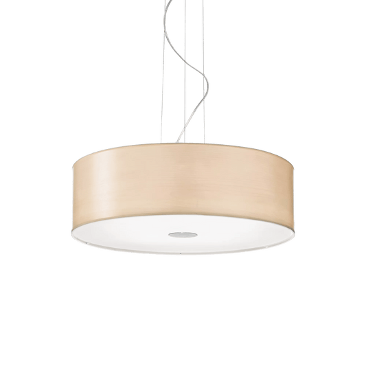 Lampadario 5 Luci - Legno (P 60 x H min 30 / max 110 cm)