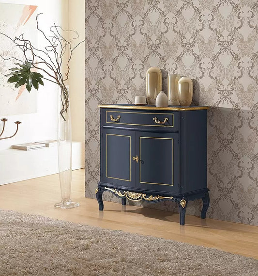 credenza 2 ante 1 cassetto. in legno massello stile classico