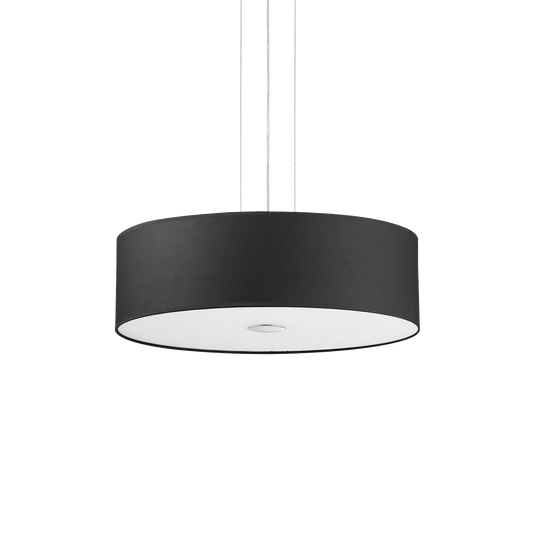 Lampadario 4 Luci - Nero (P 50 x H min 30 / max 110 cm)