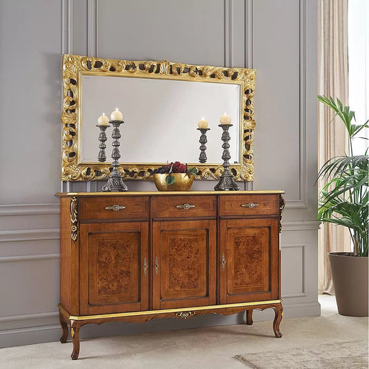 credenza 3 ante 3 cassetti. in legno massello stile classico