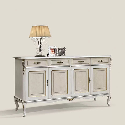 credenza 4 ante 4 cassetti. in legno massello stile classico