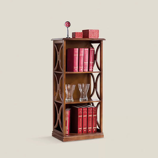 libreria con fianchi a semicerchi. in legno massello stile classico