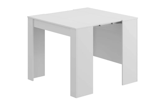 Consolle/Tavolo allungabile - Bianco lucido - Dimensioni cm. 90 x 50 x 78 ore