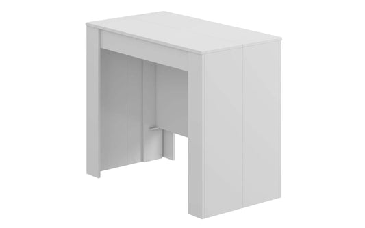 Consolle/Tavolo allungabile - Bianco lucido - Dimensioni cm. 90 x 50 x 78 ore