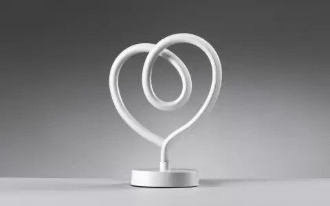 Lumetto da tavolo LED a forma di cuore - Compatibile con lampadina classe: A, A+, A++