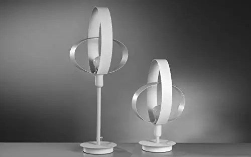 Coppia di lampade di design - due differenti altezze - lampadine non comprese - colore bianco - compatibile con lampadina classe; A, A+, A++ - materiali: ferro - (STL)